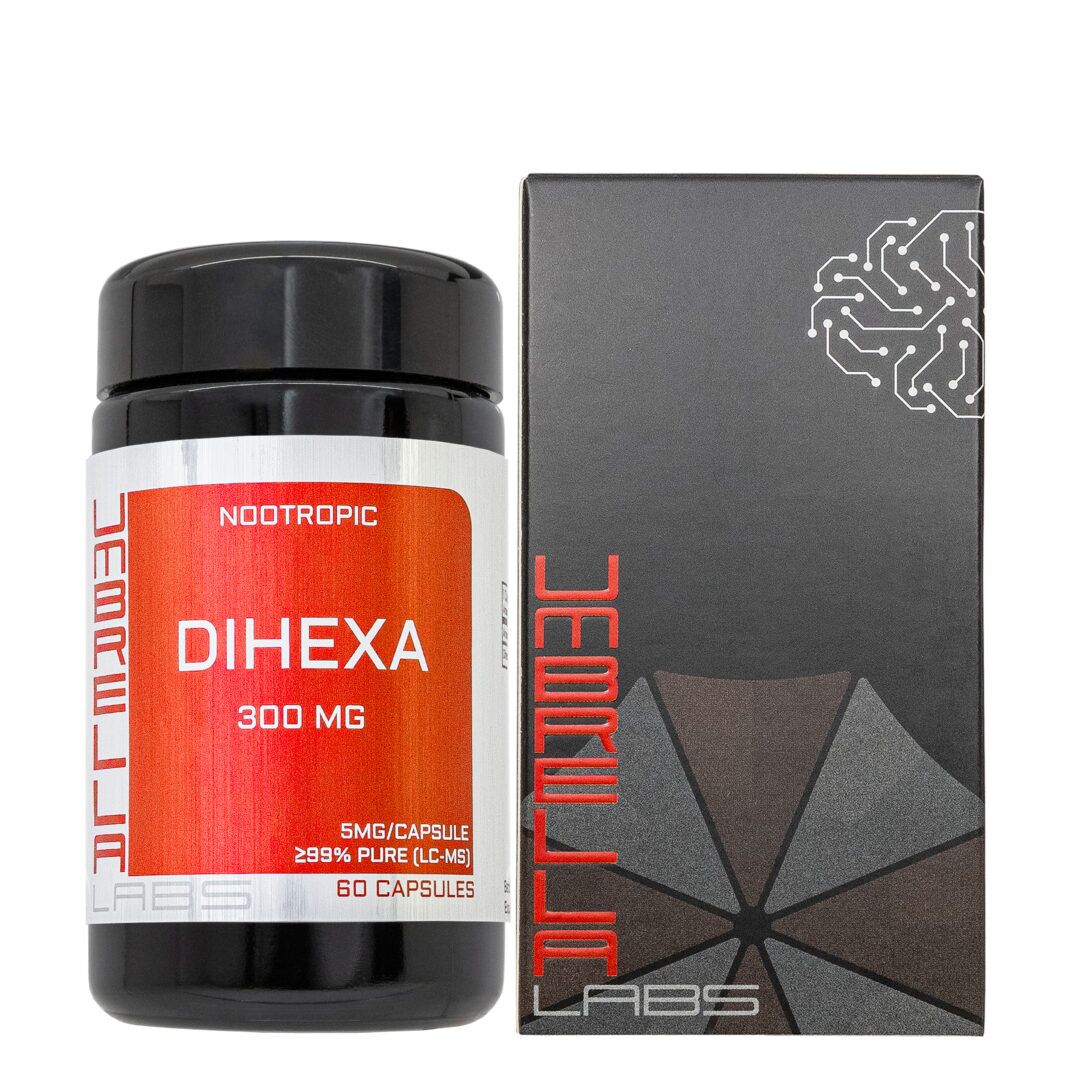 dihexa tablet POWDER (60 CAPSULE) (5MG/CAPSULE, 300MG TOTAL) – UMBRELLA Labs bpc 157 peptide integrative