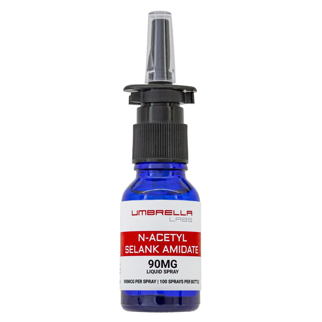 N-ACETYL SELANK AMIDATE PEPTIDE LIQUID SPRAY 15ML BOTTLE – UMBRELLA Labs