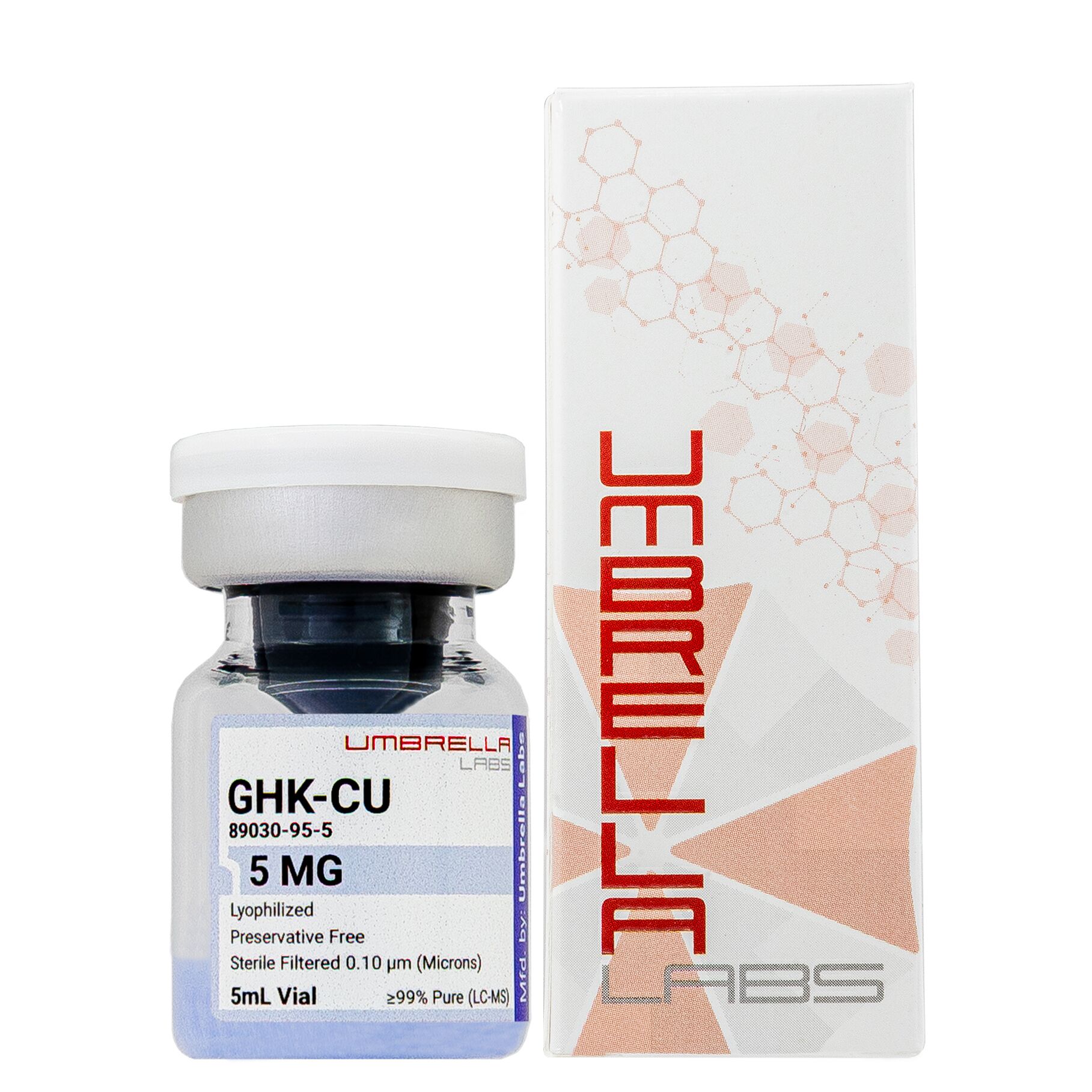 GHK-CU COPPER PEPTIDE 5MG/10MG/50MG/100MG VIAL – UMBRELLA Labs