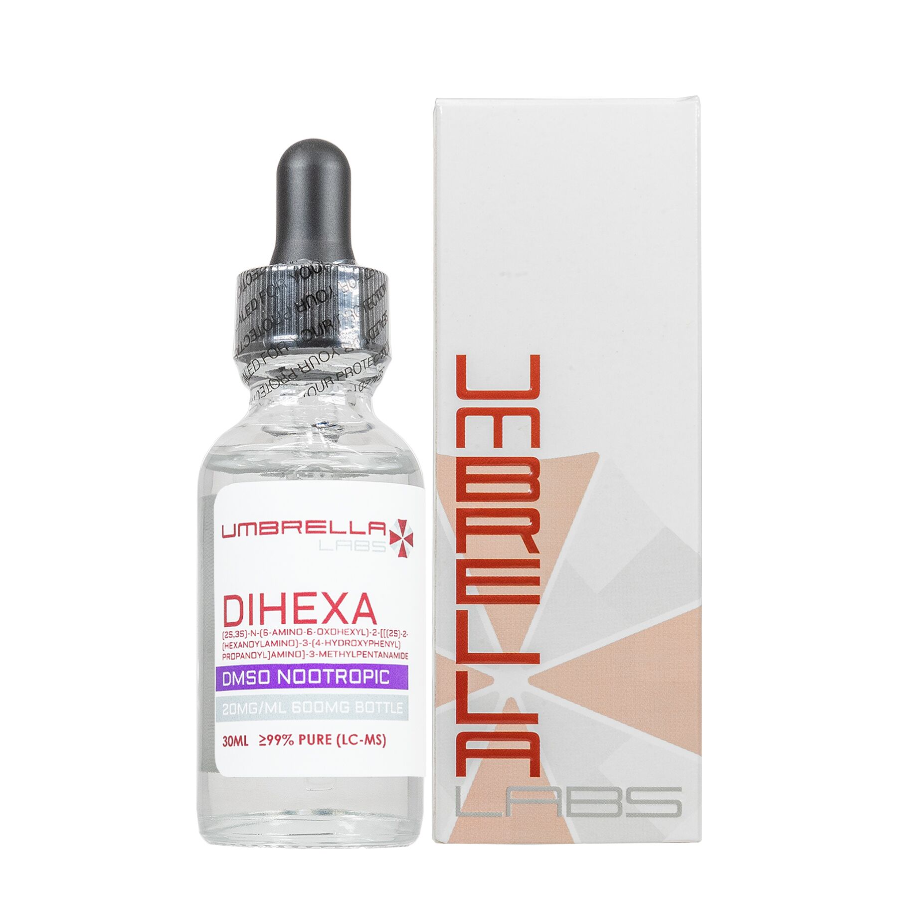 nubioage dihexa 30ML LIQUID (20MG/ML, 600MG BOTTLE) – UMBRELLA Labs Tb500 capsules Size:100 mL DSIP Research Peptide for